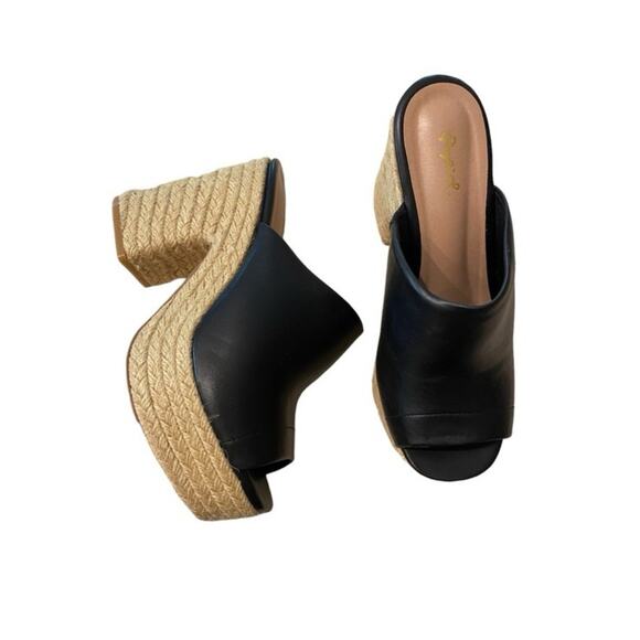 Qupid Platform Preppy Minimalist Women’s Wedges 8 Boho Casual Business Classy - Picture 1 of 7